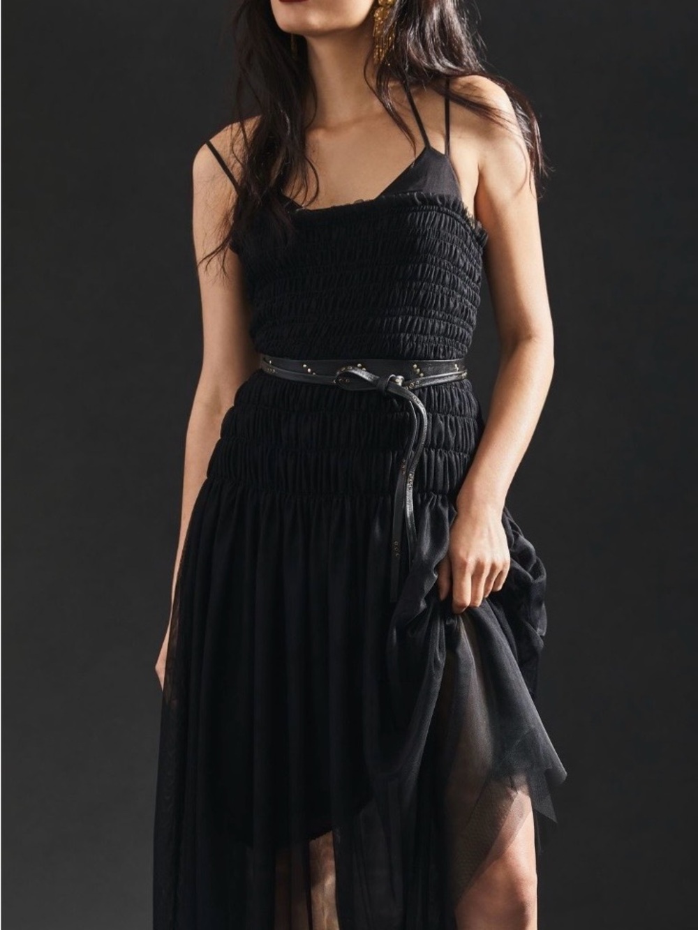 Anthropologie Strappy Tulle Dress